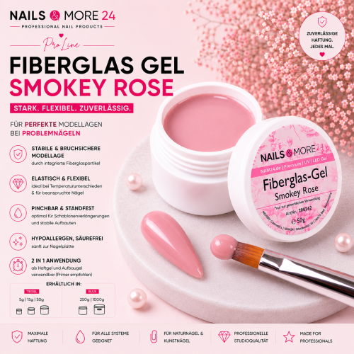 NAM24 - Fiberglas Gel Smokey Rose | (5-250g)
